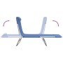 Tumbonas plegables 2 uds acero y textilene azul de vidaXL, Tumbonas - Ref: Foro24-360180, Precio: 84,55 €, Descuento: %