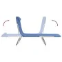 Tumbonas plegables 2 uds acero y textilene azul de vidaXL, Tumbonas - Ref: Foro24-360180, Precio: 87,28 €, Descuento: %