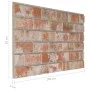 Paneles de pared 3D diseño de ladrillo 10 uds EPS rojo de vidaXL, Recubrimiento de paredes - Ref: Foro24-149581, Precio: 182,...