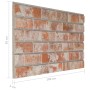 Paneles de pared 3D diseño de ladrillo 10 uds EPS rojo de vidaXL, Recubrimiento de paredes - Ref: Foro24-149581, Precio: 185,...