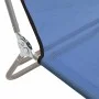 Tumbonas plegables 2 uds acero y textilene azul de vidaXL, Tumbonas - Ref: Foro24-360180, Precio: 87,28 €, Descuento: %