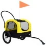 Remolque de bicicleta mascotas cochecito 2 en 1 amarillo negro de vidaXL, Cochecitos para mascotas - Ref: Foro24-92439, Preci...