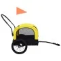 Remolque de bicicleta mascotas cochecito 2 en 1 amarillo negro de vidaXL, Cochecitos para mascotas - Ref: Foro24-92439, Preci...