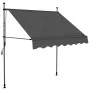 Toldo manual retráctil con LED gris antracita 100 cm de vidaXL, Toldos - Ref: Foro24-145862, Precio: 92,59 €, Descuento: %
