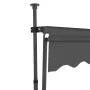 Manual retractable awning with anthracite gray LED 100 cm by vidaXL, Awnings - Ref: Foro24-145862, Price: 92,59 €, Discount: %