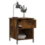 Mesita de noche madera de ingeniería roble ahumado 40x42x50 cm de vidaXL, Mesitas de noche - Ref: Foro24-825937, Precio: 40,6...