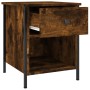 Mesita de noche madera de ingeniería roble ahumado 40x42x50 cm de vidaXL, Mesitas de noche - Ref: Foro24-825937, Precio: 40,6...