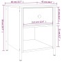 Mesita de noche madera de ingeniería roble ahumado 40x42x50 cm de vidaXL, Mesitas de noche - Ref: Foro24-825937, Precio: 40,6...