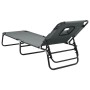 Tumbona plegable acero recubrimiento en polvo tela Oxford gris de vidaXL, Tumbonas - Ref: Foro24-360178, Precio: 73,62 €, Des...