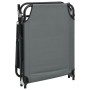 Tumbona plegable acero recubrimiento en polvo tela Oxford gris de vidaXL, Tumbonas - Ref: Foro24-360178, Precio: 73,62 €, Des...