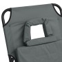 Tumbona plegable acero recubrimiento en polvo tela Oxford gris de vidaXL, Tumbonas - Ref: Foro24-360178, Precio: 73,62 €, Des...