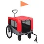 Remolque de bicicleta para mascotas cochecito 2 en 1 rojo gris de vidaXL, Cochecitos para mascotas - Ref: Foro24-92440, Preci...