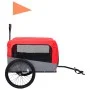Remolque de bicicleta para mascotas cochecito 2 en 1 rojo gris de vidaXL, Cochecitos para mascotas - Ref: Foro24-92440, Preci...