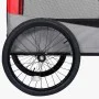 Remolque de bicicleta para mascotas cochecito 2 en 1 rojo gris de vidaXL, Cochecitos para mascotas - Ref: Foro24-92440, Preci...