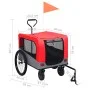 Remolque de bicicleta para mascotas cochecito 2 en 1 rojo gris de vidaXL, Cochecitos para mascotas - Ref: Foro24-92440, Preci...