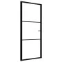 Innentür ESG-Glas und schwarzes Aluminium 93x201,5 cm von vidaXL, Türen für zu Hause - Ref: Foro24-151200, Preis: 211,36 €, R...