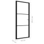 Innentür ESG-Glas und schwarzes Aluminium 93x201,5 cm von vidaXL, Türen für zu Hause - Ref: Foro24-151200, Preis: 211,36 €, R...