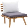 Set de muebles de jardín 4 piezas con cojines madera de acacia de vidaXL, Conjuntos de jardín - Ref: Foro24-46676, Precio: 36...