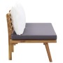Set de muebles de jardín 4 piezas con cojines madera de acacia de vidaXL, Conjuntos de jardín - Ref: Foro24-46676, Precio: 36...