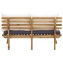 Set de muebles de jardín 4 piezas con cojines madera de acacia de vidaXL, Conjuntos de jardín - Ref: Foro24-46676, Precio: 36...