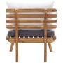 Set de muebles de jardín 4 piezas con cojines madera de acacia de vidaXL, Conjuntos de jardín - Ref: Foro24-46676, Precio: 36...