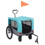 Remolque de bicicleta para mascotas cochecito 2 en 1 azul gris de vidaXL, Cochecitos para mascotas - Ref: Foro24-92441, Preci...