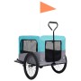 Remolque de bicicleta para mascotas cochecito 2 en 1 azul gris de vidaXL, Cochecitos para mascotas - Ref: Foro24-92441, Preci...