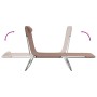 Tumbonas plegables 2 uds acero y textilene marrón de vidaXL, Tumbonas - Ref: Foro24-360184, Precio: 86,15 €, Descuento: %