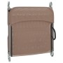 Tumbonas plegables 2 uds acero y textilene marrón de vidaXL, Tumbonas - Ref: Foro24-360184, Precio: 86,15 €, Descuento: %