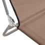 Tumbonas plegables 2 uds acero y textilene marrón de vidaXL, Tumbonas - Ref: Foro24-360184, Precio: 86,15 €, Descuento: %
