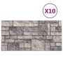 Paneles de pared 3D diseño de ladrillo 10 uds EPS gris claro de vidaXL, Recubrimiento de paredes - Ref: Foro24-149586, Precio...