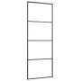 Schiebetür aus ESG-Glas und schwarzem Aluminium, 76 x 205 cm von vidaXL, Türen für zu Hause - Ref: Foro24-151655, Preis: 172,...