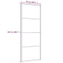 Puerta corredera ESG vidrio y aluminio negra 76x205 cm de vidaXL, Puertas para el hogar - Ref: Foro24-151655, Precio: 157,99 ...