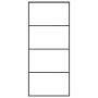 Puerta corredera ESG vidrio y aluminio 90x205 cm negro de vidaXL, Puertas para el hogar - Ref: Foro24-151659, Precio: 191,28 ...