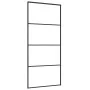 Puerta corredera ESG vidrio y aluminio 90x205 cm negro de vidaXL, Puertas para el hogar - Ref: Foro24-151659, Precio: 191,28 ...