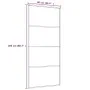 Puerta corredera ESG vidrio y aluminio 90x205 cm negro de vidaXL, Puertas para el hogar - Ref: Foro24-151659, Precio: 191,28 ...