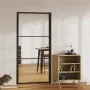 Puerta interior vidrio ESG y aluminio negro 102,5x201,5 cm de vidaXL, Puertas para el hogar - Ref: Foro24-151201, Precio: 233...