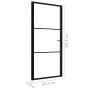 Puerta interior vidrio ESG y aluminio negro 102,5x201,5 cm de vidaXL, Puertas para el hogar - Ref: Foro24-151201, Precio: 233...