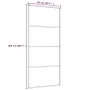 Schiebetür aus schwarzem Aluminium und ESG-Glas 90x205 cm von vidaXL, Türen für zu Hause - Ref: Foro24-149480, Preis: 202,13 ...