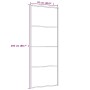 Puerta corredera ESG aluminio y vidrio ESG negra 76x205 cm de vidaXL, Puertas para el hogar - Ref: Foro24-149479, Precio: 159...
