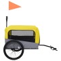 Remolque de bicicleta mascotas cochecito 2 en 1 amarillo gris de vidaXL, Cochecitos para mascotas - Ref: Foro24-92442, Precio...