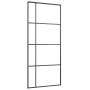 Puerta corredera ESG vidrio y aluminio negra 90x205 cm de vidaXL, Puertas para el hogar - Ref: Foro24-151683, Precio: 248,79 ...