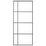 Puerta corredera ESG vidrio y aluminio negra 90x205 cm de vidaXL, Puertas para el hogar - Ref: Foro24-151683, Precio: 248,79 ...