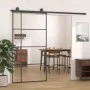 ESG Schiebetür Glas und schwarzes Aluminium 102,5x205 cm von vidaXL, Türen für zu Hause - Ref: Foro24-151686, Preis: 177,41 €...