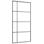 ESG Schiebetür Glas und schwarzes Aluminium 102,5x205 cm von vidaXL, Türen für zu Hause - Ref: Foro24-151686, Preis: 177,41 €...