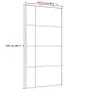 ESG Schiebetür Glas und schwarzes Aluminium 102,5x205 cm von vidaXL, Türen für zu Hause - Ref: Foro24-151686, Preis: 177,41 €...