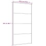 Puerta corredera aluminio y ESG vidrio negra 102,5x205 cm de vidaXL, Puertas para el hogar - Ref: Foro24-149481, Precio: 208,...