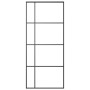 Puerta corredera ESG vidrio y aluminio negra 90x205 cm de vidaXL, Puertas para el hogar - Ref: Foro24-151682, Precio: 181,67 ...