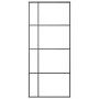 Schiebetür aus ESG-Glas und schwarzem Aluminium, 90 x 205 cm von vidaXL, Türen für zu Hause - Ref: Foro24-151682, Preis: 178,...