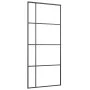 Schiebetür aus ESG-Glas und schwarzem Aluminium, 90 x 205 cm von vidaXL, Türen für zu Hause - Ref: Foro24-151682, Preis: 178,...